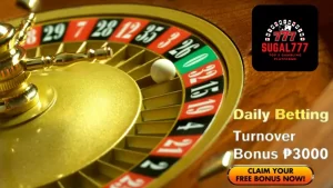 Sugal777 Daily Betting Bonus ₱3000